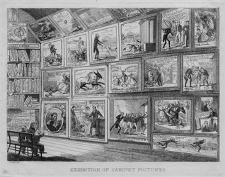 Udstilling af kabinetbilleder, ca. 1831